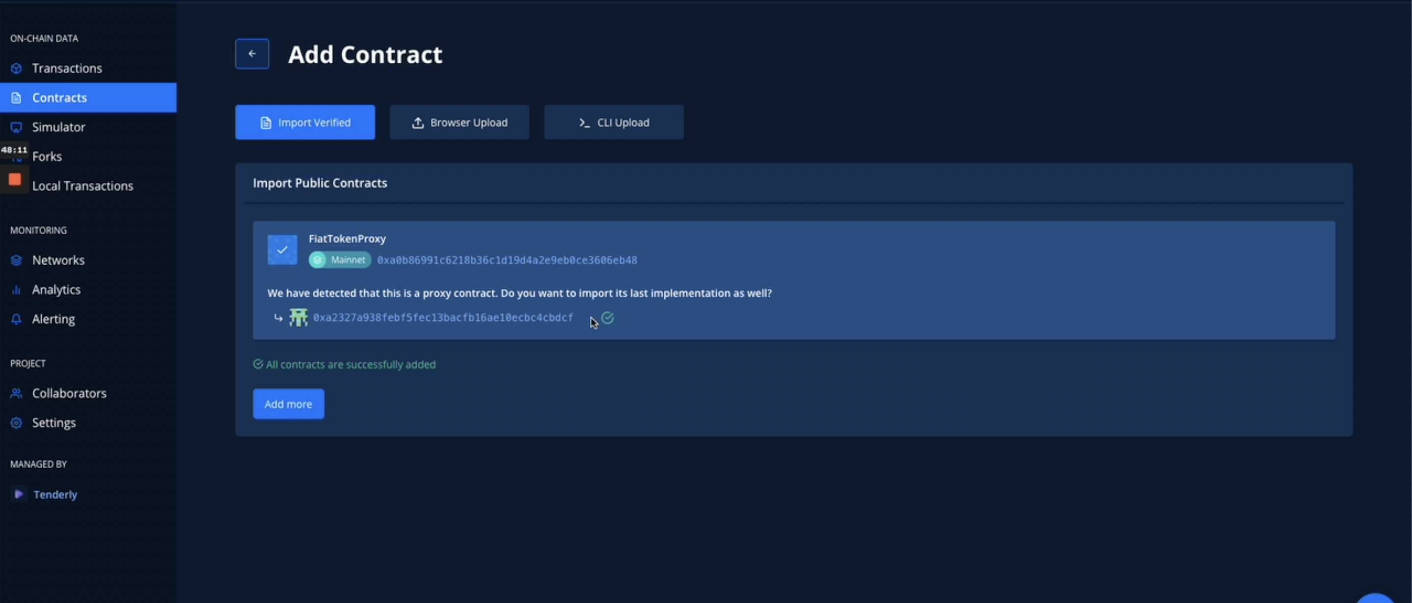 Proxy Contracts | Tenderly Documentation