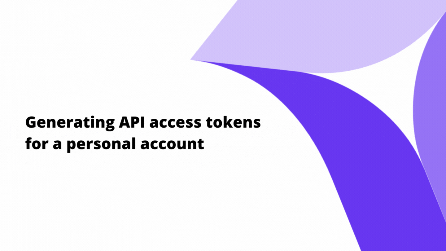 Generating a personal access token
