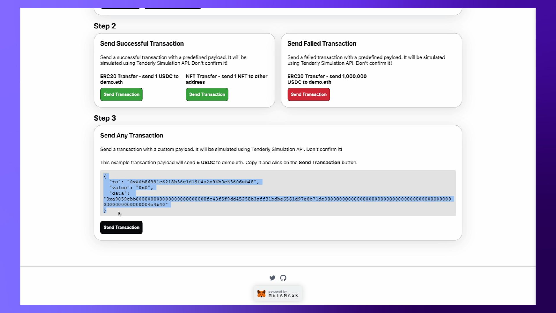 How to Add Transaction Preview to a MetaMask Snap Using Tenderly Simulation  API | Tenderly Documentation